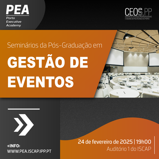 Seminários da Pós-Graduação em Gestão de Eventos